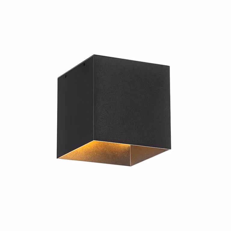 Qazqa Charlotte Solar Buitenwandlamp Zwart met LED en Bewegingssensor