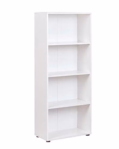 Inter Link Boekenkast met verstelbare vakken, wit, B/D/H: 60 x 30 x 145 cm