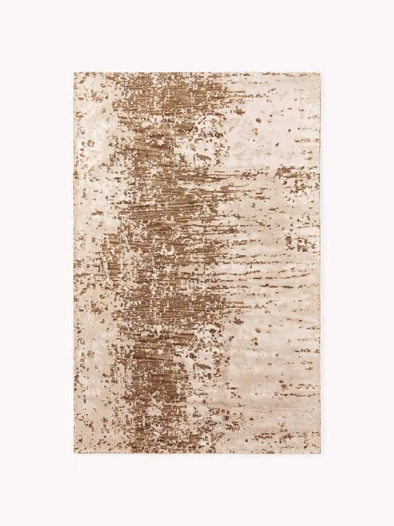 Westwing Collection Handgeweven modern vloerkleed Cynthia met abstract patroon van wol en viscose