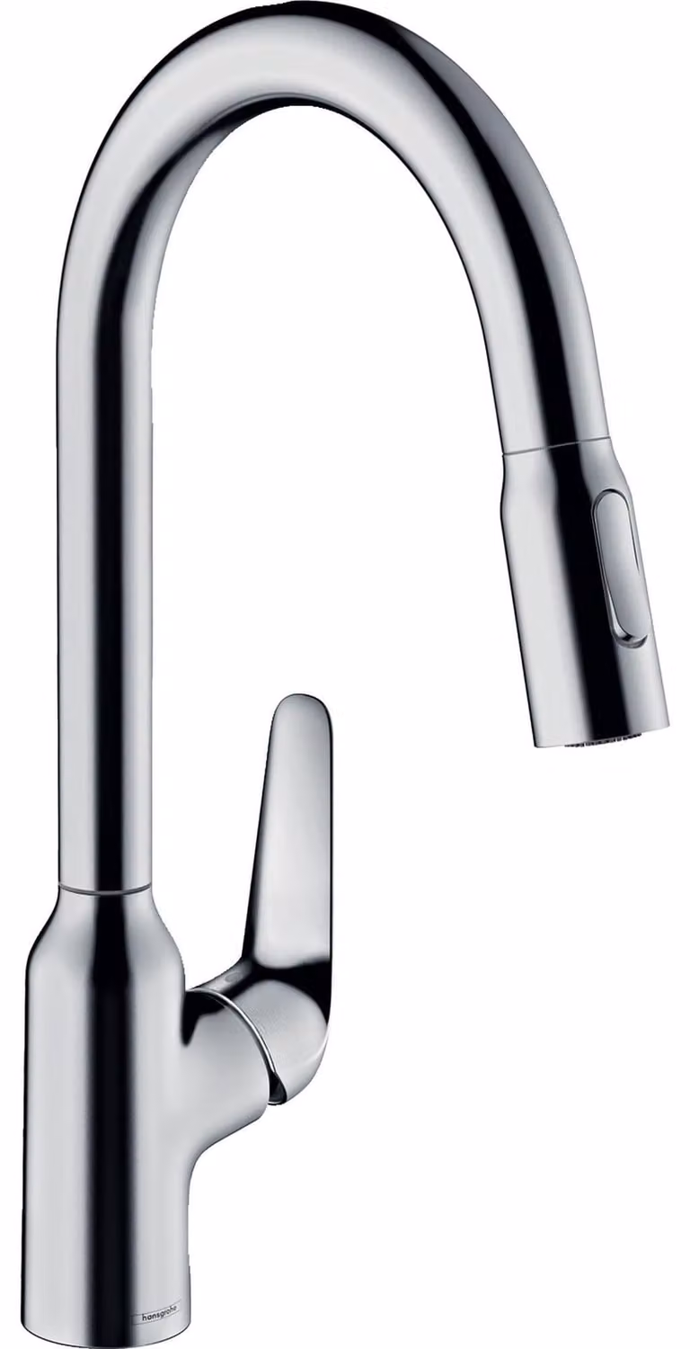 Hansgrohe Focus M42 Keukenkraan met uittrekbare douchekop en 2 straalstanden, Chroom