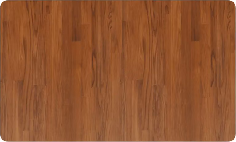 vidaXL Wastafelblad van massief hout, donkerbruin, B: 100 cm, D: 60 cm, H: 2,5 cm