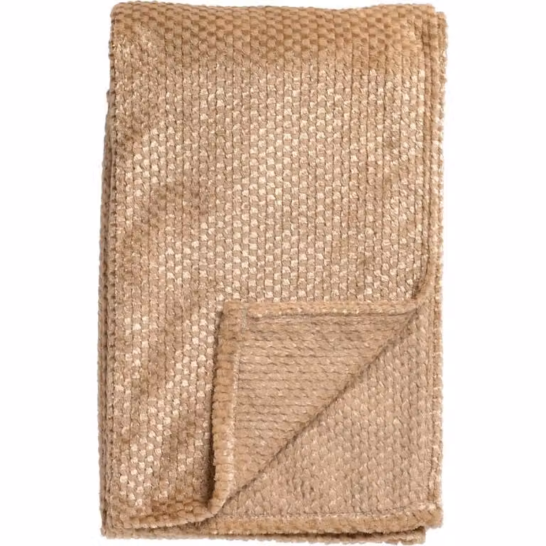 Dutch Decor Micky Plaid Fluffy Cuban Sand Beige B: 150 cm, D: 200 cm