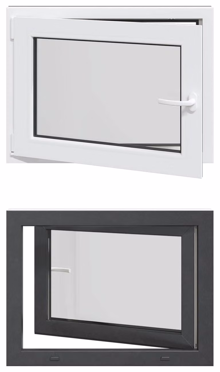 vidaXL Kipp- en draaikraam voor kelder model RISOR 80 x 70 cm