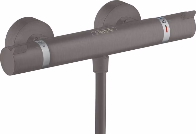 Hansgrohe Ecostat Comfort Thermostaat Mengkraan voor Douche, Wandmontage, Geborsteld Zwart Chroom