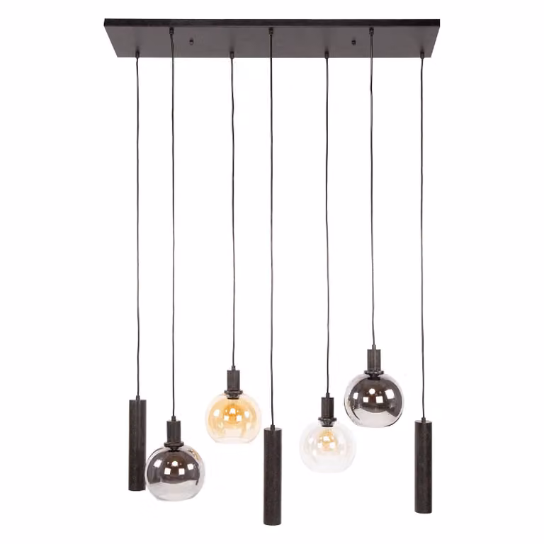 Nest of Nora Siva Hanglamp - 7-lichts - Zwart