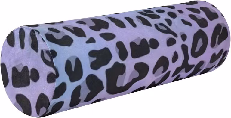 Cilinder kussen met luipaardprint en afneembare hoes, B/D/H: 43 x 14 cm