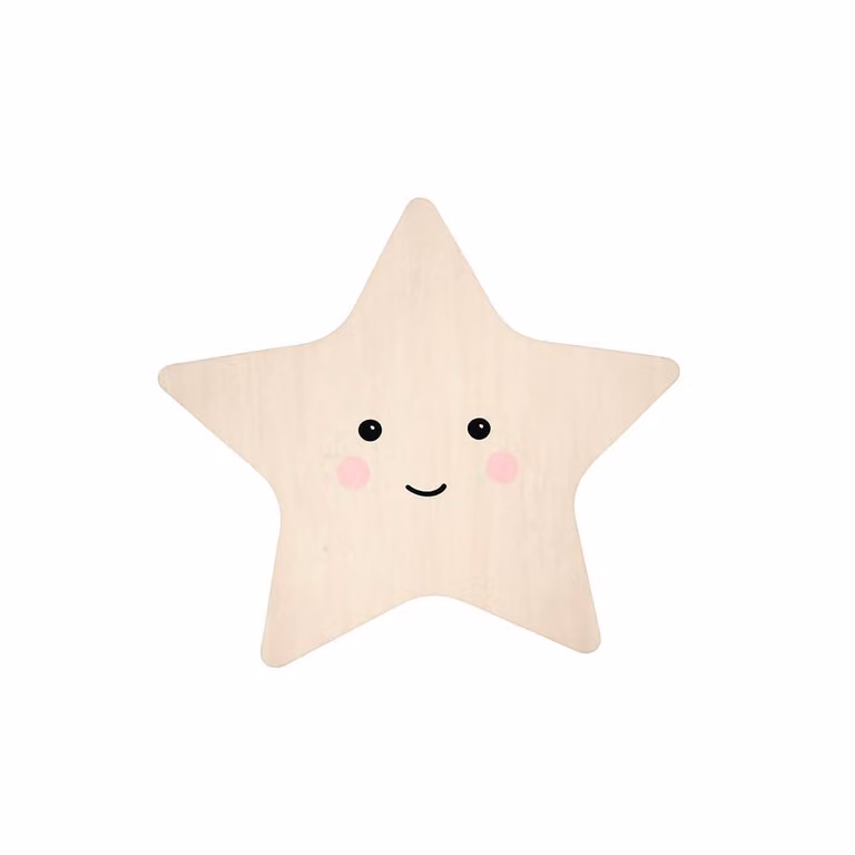Reer Lumilu Silhouette Light Star LED Nachtlampje Ster Bruin