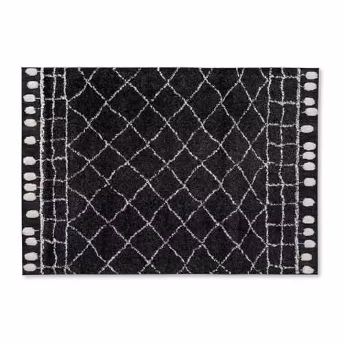 Schöner Wohnen Kollektion Modern Geometrisch Vloerkleed Zwart B: 140 cm, D: 200 cm