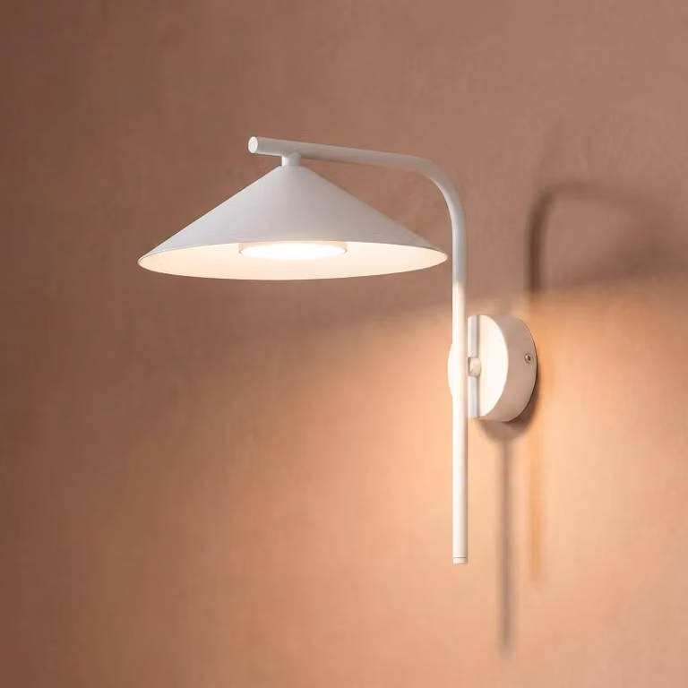 TK Lighting Wandlamp Lume S Modern Dimbaar Grijs/Wit Metaal