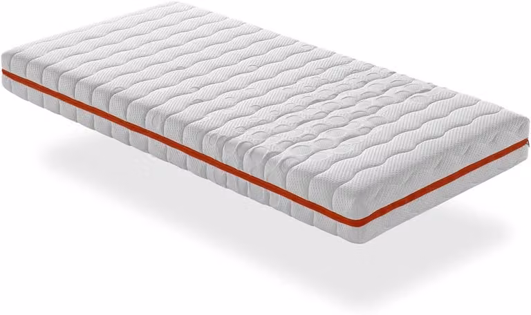 Wit Kinderbed Matras met Pocketvering voor Baby en Uitschuifbed - 90 x 180 cm