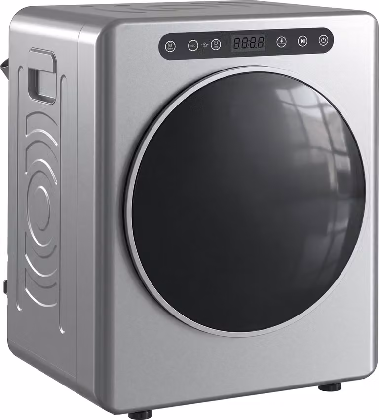 HOMCOM Mini Afvoerdroger 5kg met Sterilisatie en Touchscreen - Zilver