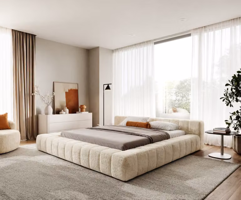 DELIFE Gestoffeerd bed met opbergruimte en lift-up systeem, Wit, B/D/H: 180 x 200 x 84 cm