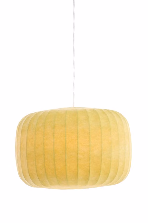 Light & Living Japandi hanglamp Lexa groen rond Ø 44cm