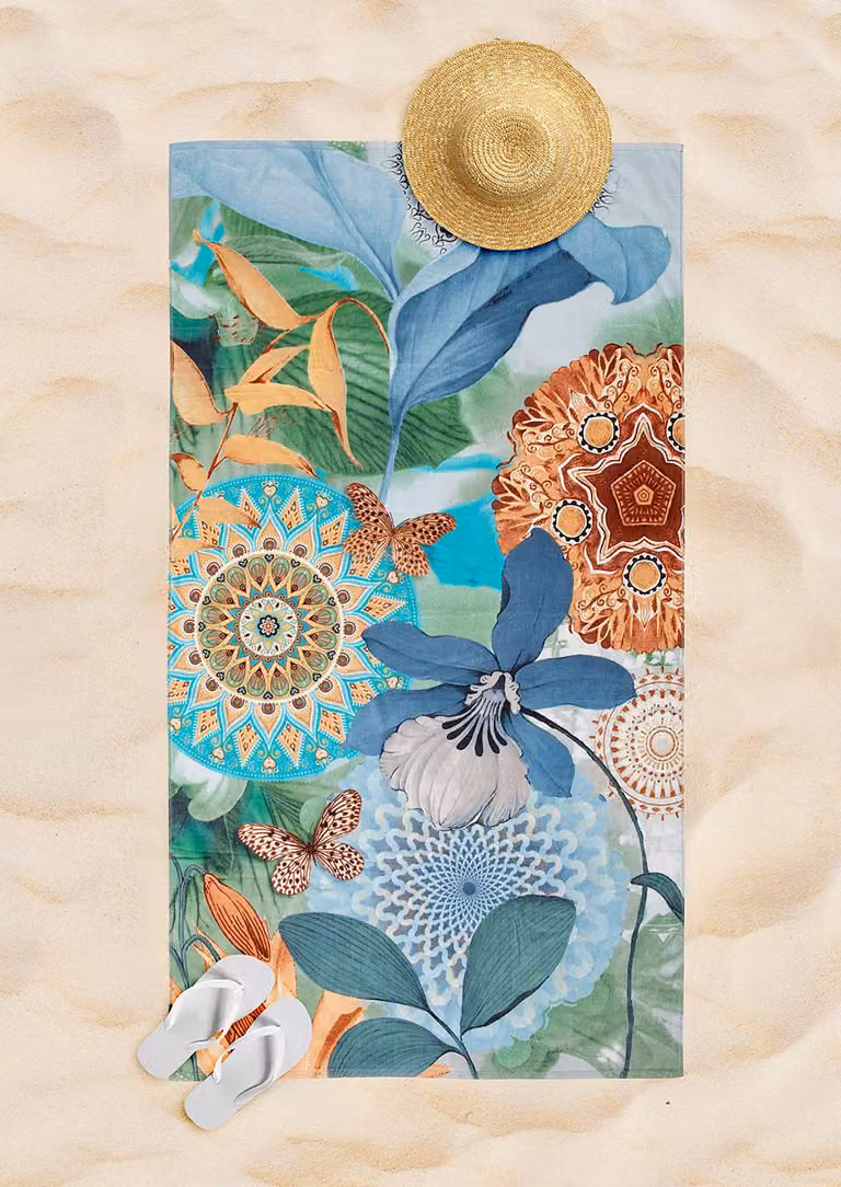 HIP Strandlaken Zephir Multicolour 100 x 180 cm 100% Katoen
