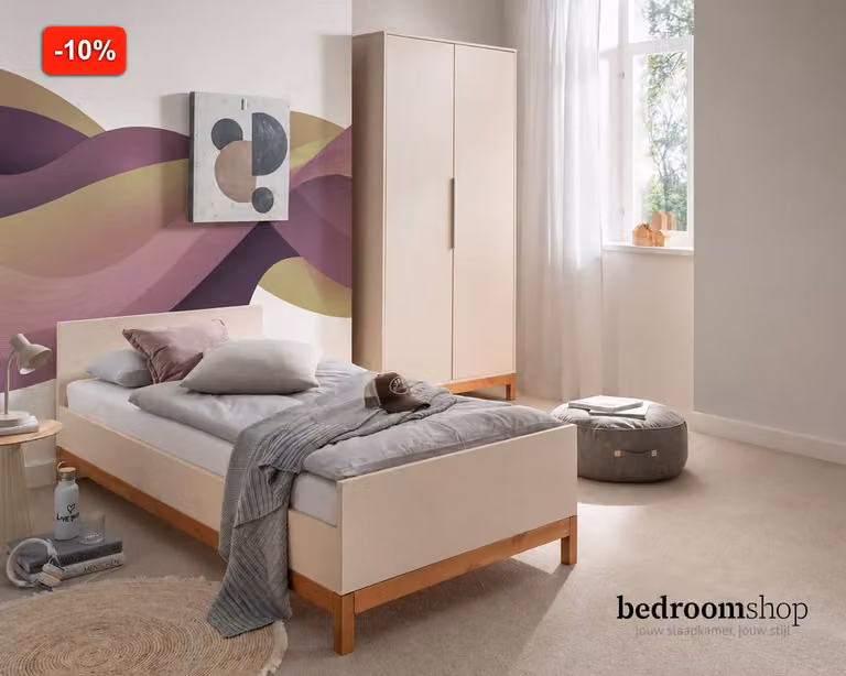 Bedroomshop Kinderkamer Leiden Bed van Massief Hout 90x200 cm