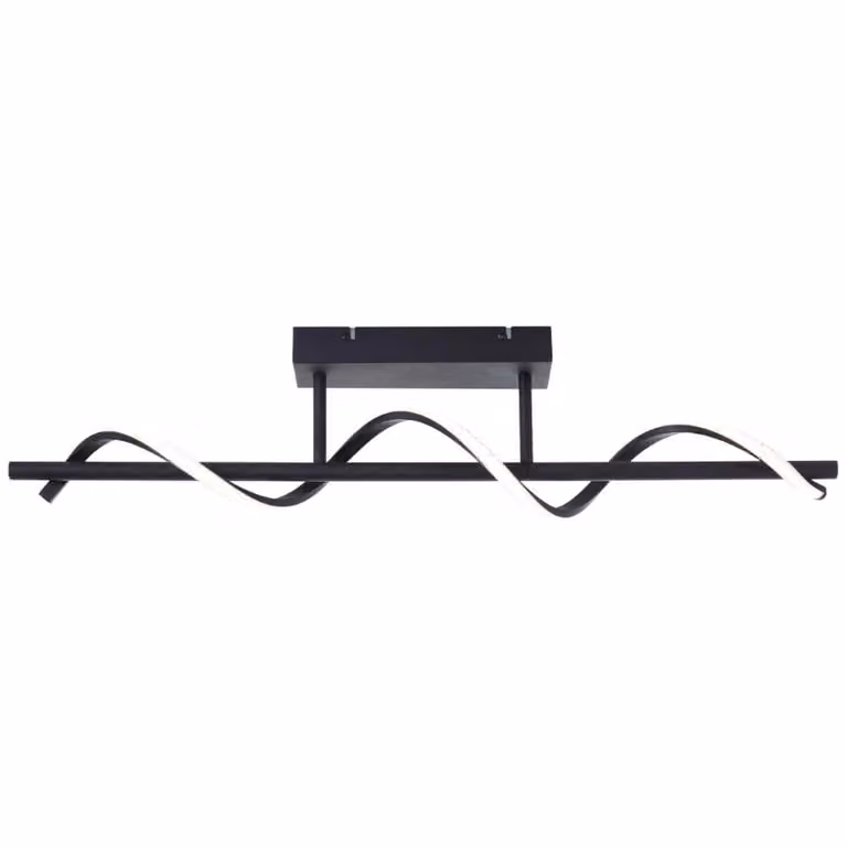 Brilliant Eunice LED plafondlamp zwart modern design B: 80 cm