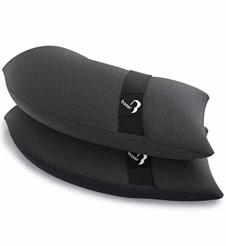 BASER Ronde Vulbare Zandzakken, Set van 2 x 15kg Verzwaringszakken voor Partytent, Paviljoen en Parasol, Grijs
