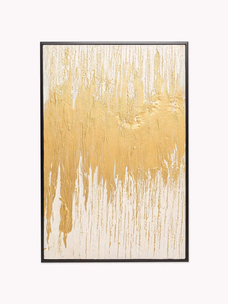 Kare Design Handbeschilderde Abstracte Canvasdoek