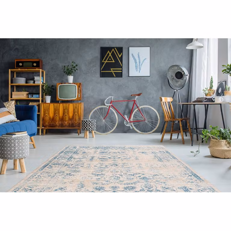 home24 Laagpolig vloerkleed Baroque 600 Meerkleurig B: 80 cm, L: 150 cm