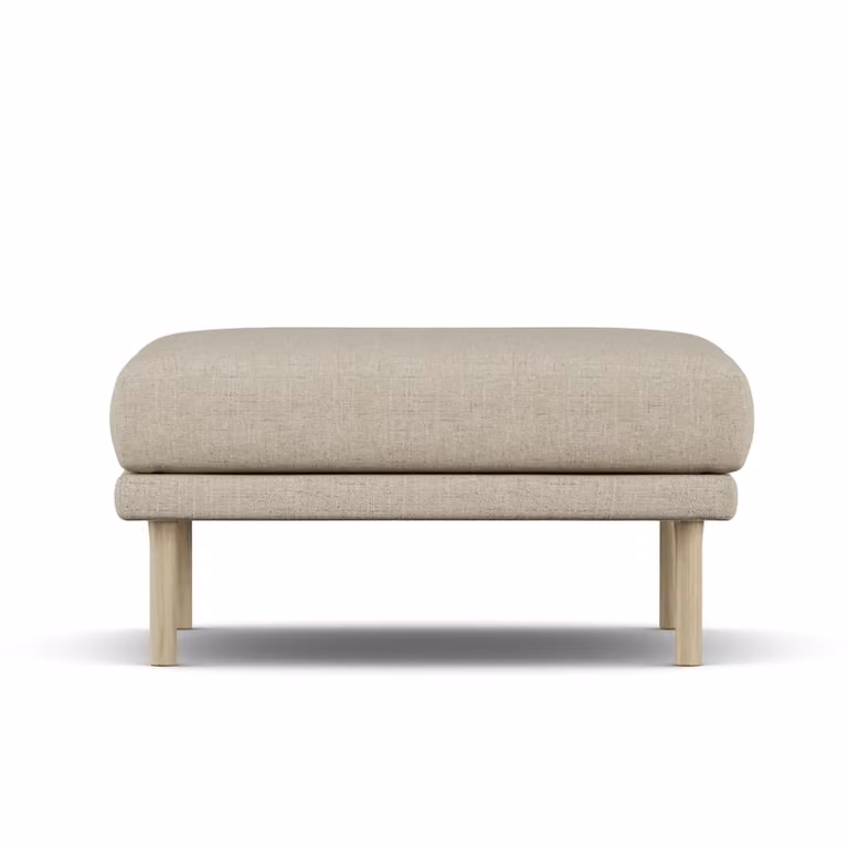 1898 Sjövik voetenbank Beige witgeolied eiken