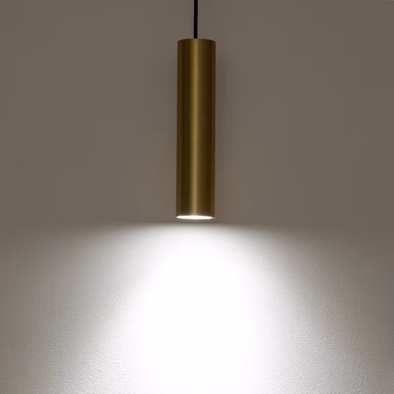 Lyora Eye hanglamp zwart/goud met messing details, dimbaar