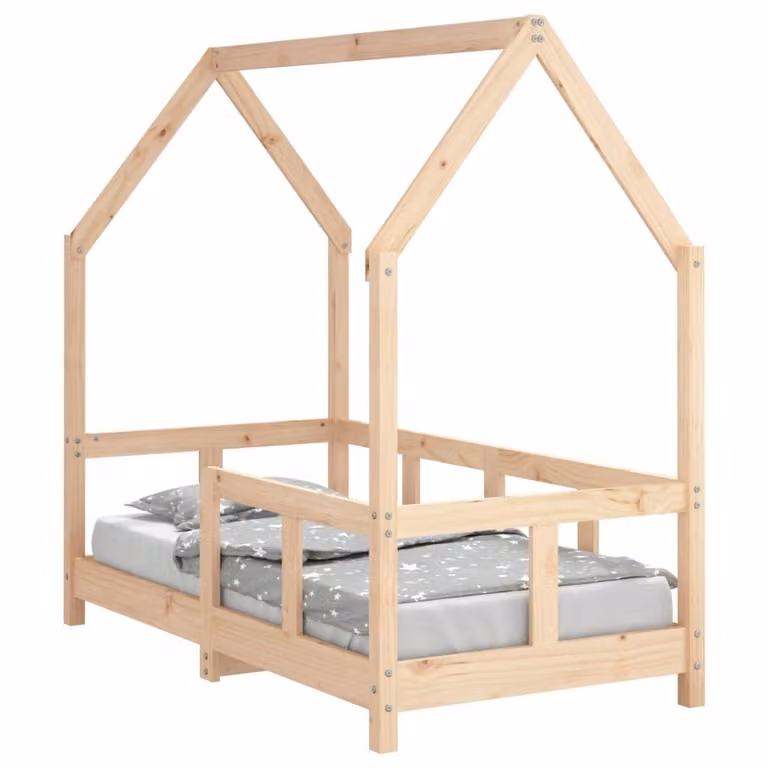 DKD HOME DECOR Babybed van massief grenenhout, 70 x 140 cm