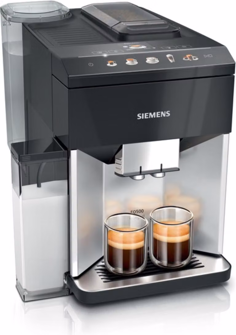 Siemens TQ 513D01 EQ.500 koffiezetapparaat, zilver-zwart