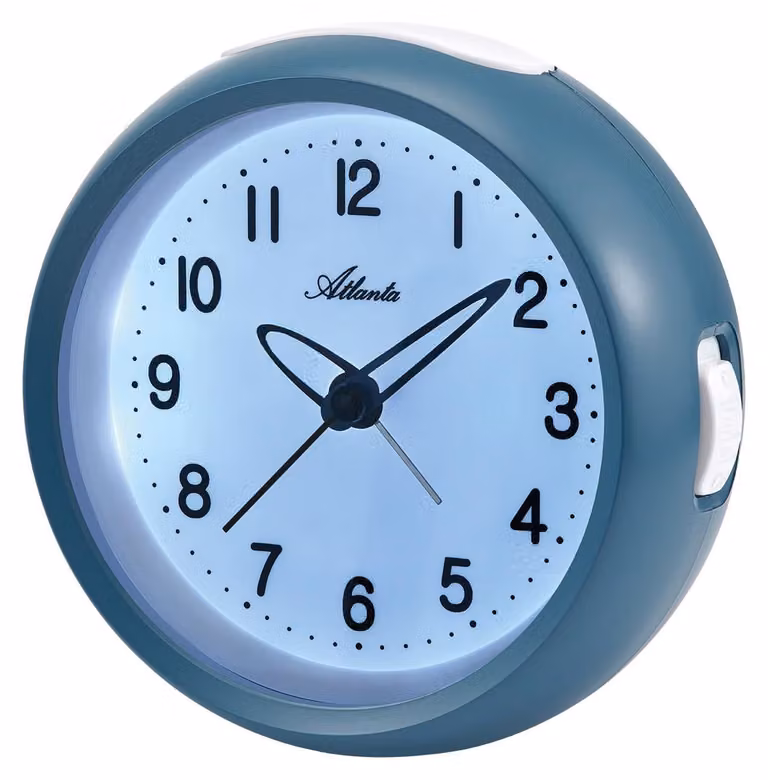 Atlanta 2133/5 Quarzwecker donkerblauw met lichtsensor
