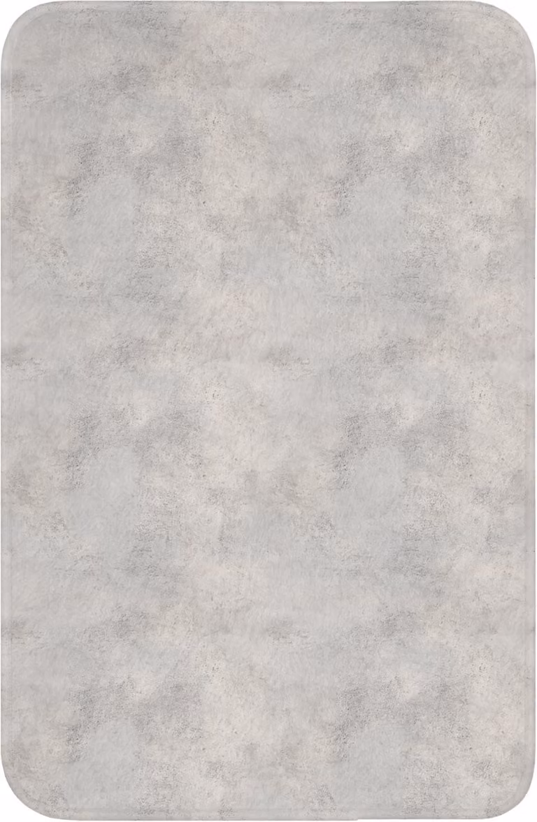 OnlyWow Antislip WC mat - Grijs - Beton - Industrieel - 40 x 60 cm
