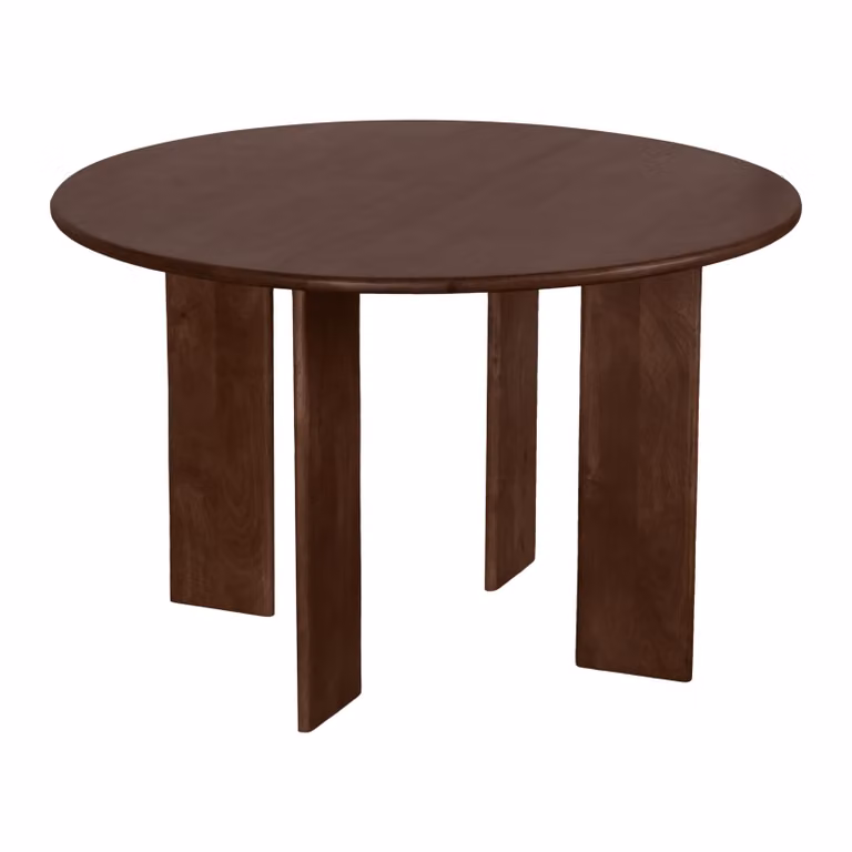 Lewis & Loft Eettafel Lila Rond - FSC-gecertificeerd mangohout - Bruin - Diameter: 120 cm