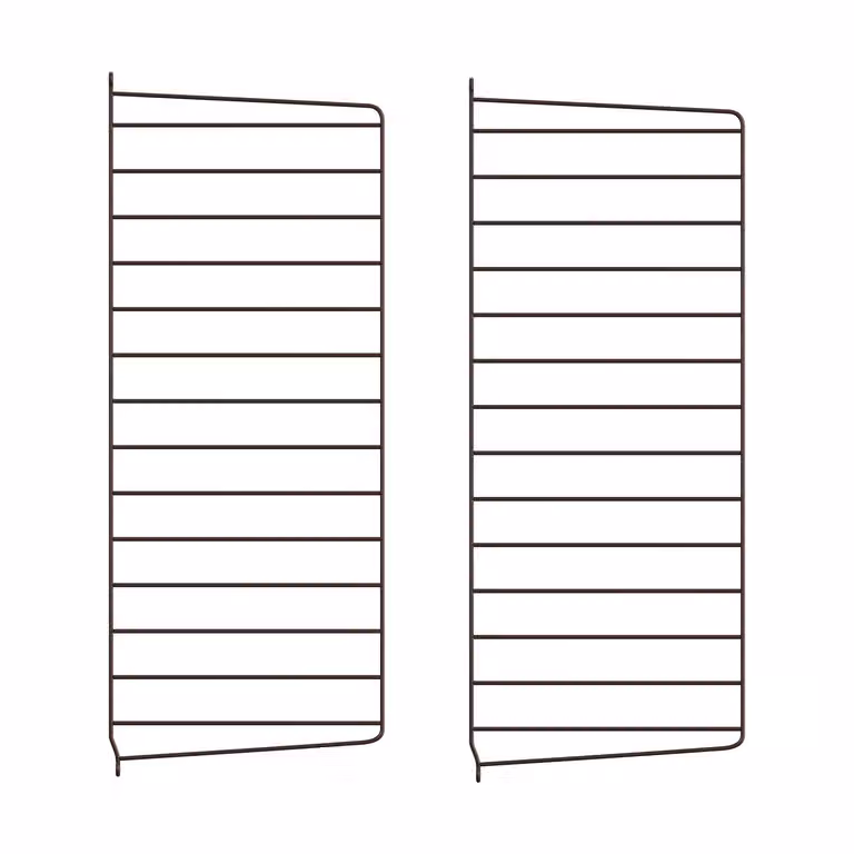 String wandpaneel Donkerbruin, 2-pack, B: 75 cm, D: 30 cm