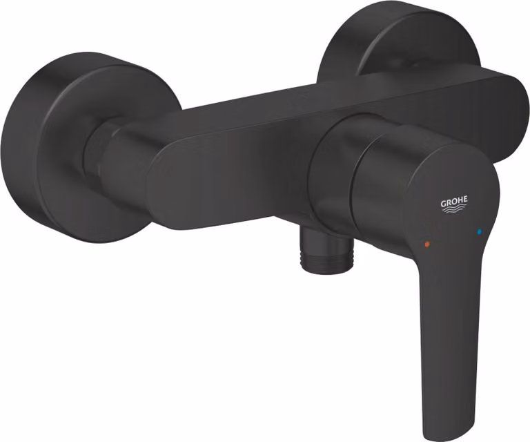 GROHE Start mengkraan voor douche met hendel, mat zwart, opbouwmontage en waterbesparend