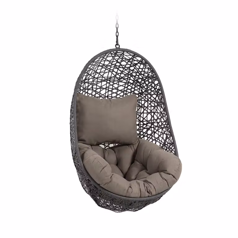 Kave Home Hangstoel Florina - Antraciet