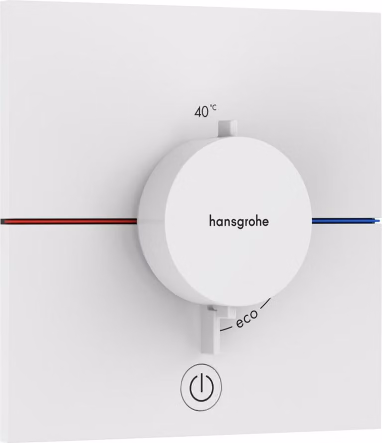 Hansgrohe ShowerSelect Comfort E UP Thermostatische douchearmatuur met 1 verbruikersaansluiting en 1 extra aansluiting, matwit