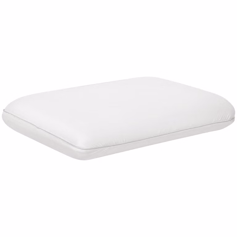 HOMCOM Ergonomisch Geheugenfoam Hoofdkussen met Afneembare Hoes, Crème-wit, 60 x 40 cm