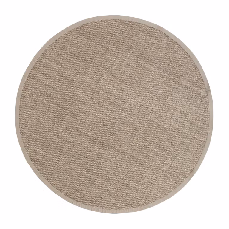 Dixie Jenny Sisal rond vloerkleed Natural grey Ø150 cm