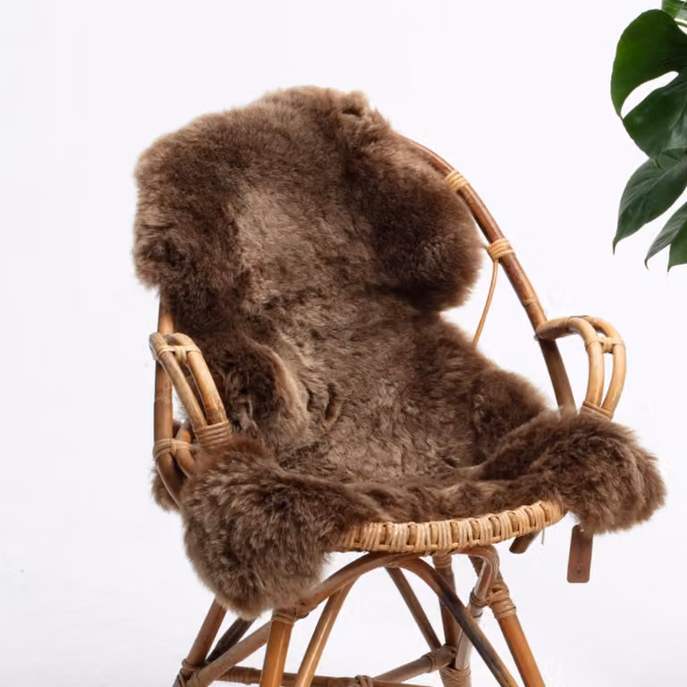 Sheepy Sólveig Schapenvacht Bruin Maat M (100-105 cm)