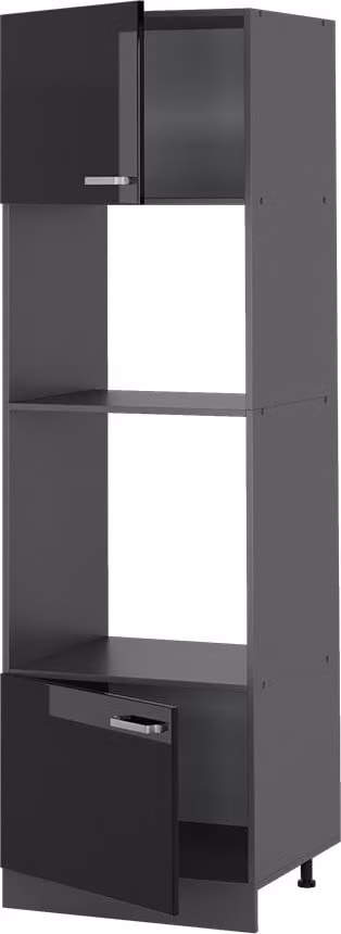 Vicco R-Line Magnetronkast Zwart hoogglans 60 cm, Model 41086
