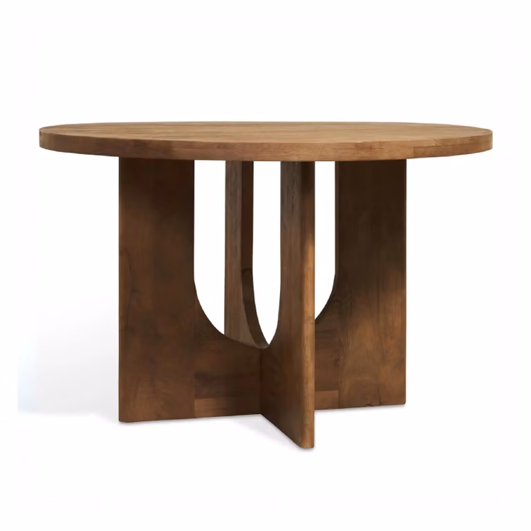 Nest of Nora Jona Ronde Eettafel van Mangohout - Bruin - Ø 150 cm