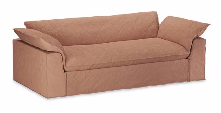 HKliving Hoes voor Bank Nomad Linnen, 244 cm - Dusty Rose