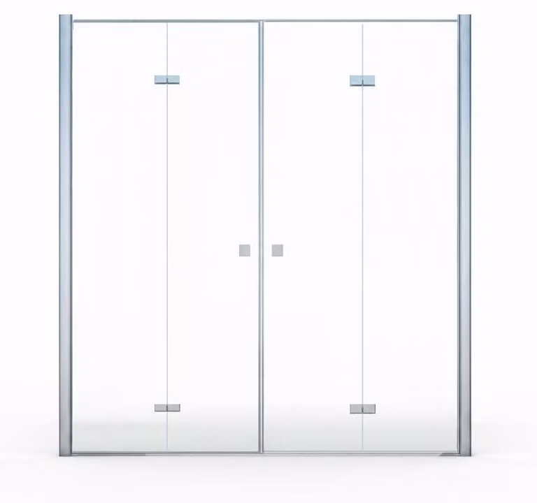 Glaszentrum Hagen Douchedeur Hera, 185 x 195 cm, 8 mm, Helder glas
