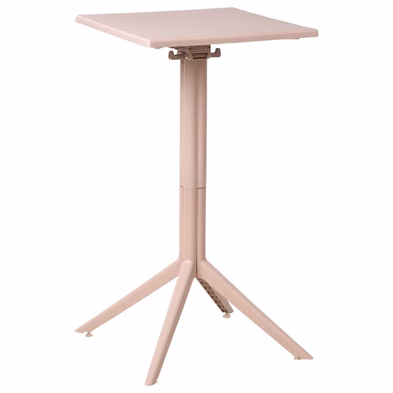 Beliani LEMNOS Tuintafel met inklapbaar blad - Beige