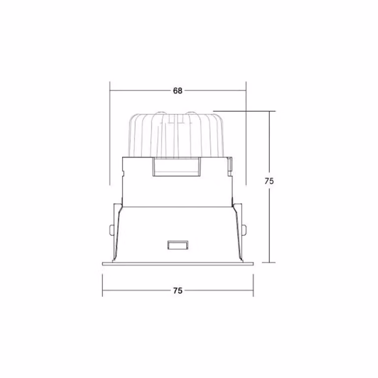 Brumberg Binato LED Inbouwspot, Dimbaar, Wit, Aluminium