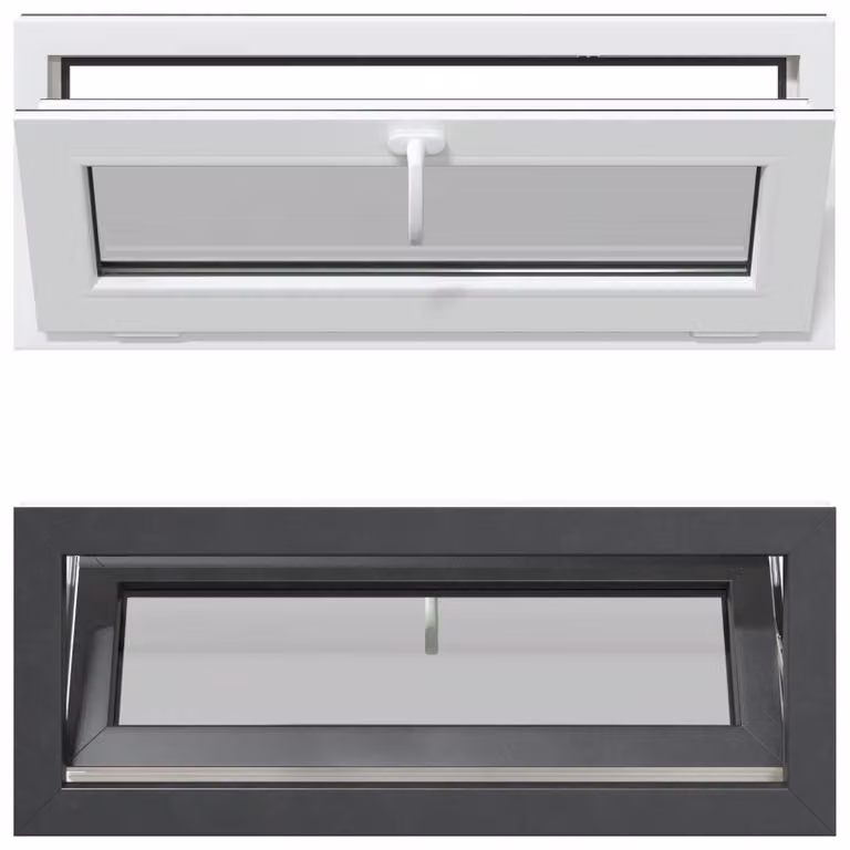vidaXL Kelderraam RISOR van PVC en glas, 100 x 40 cm
