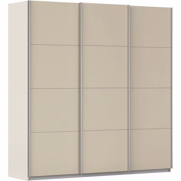 Kledingkast Kick Champagne met aluminiumkleur greeplijst B/D/H: 203 x 210 cm