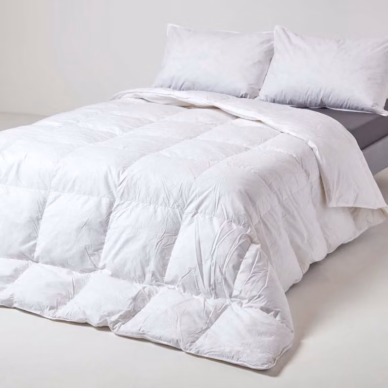 Homescapes Extra Licht Zomerdekbed van Ganzendons en Veren, Warmteklasse 4, 240 x 220 cm