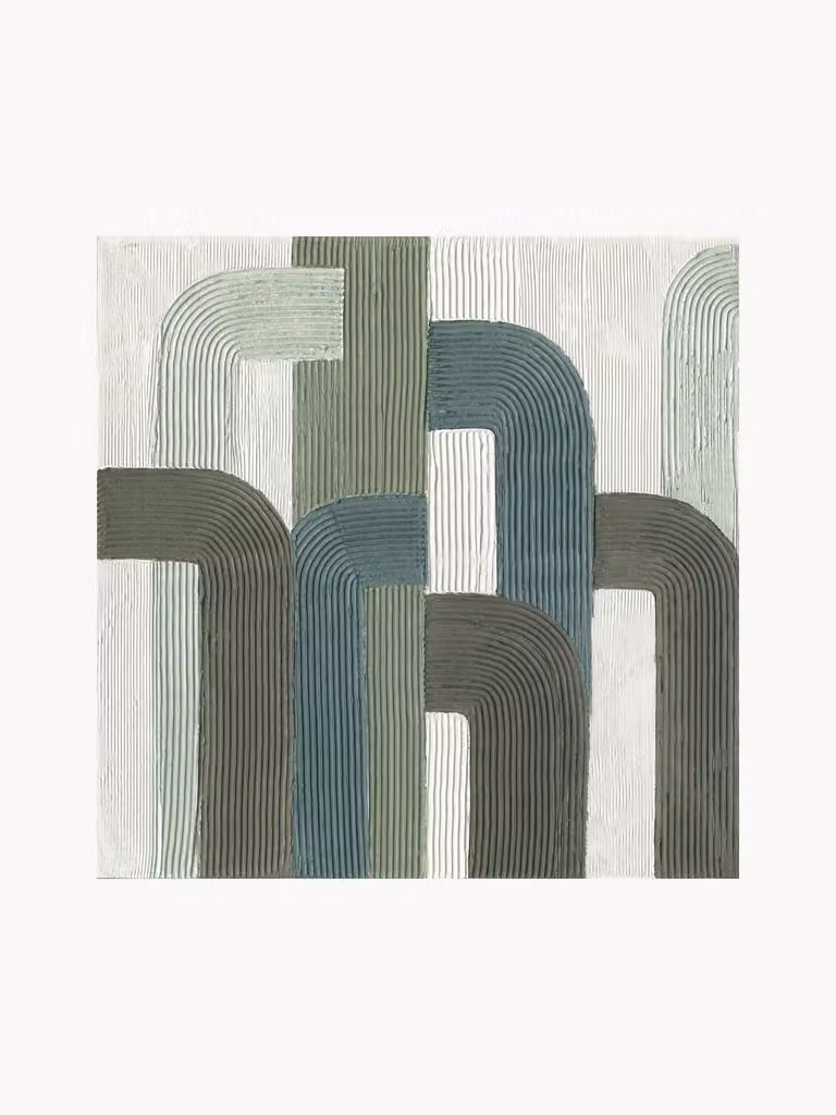 Handbeschilderde canvasdoek Agave