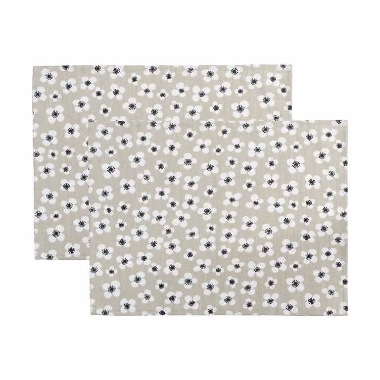 Almedahls Belle Amie placemat 2-pack Beige, B: 45 cm, D: 34 cm