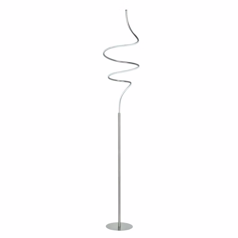 Highlight Design vloerlamp Curle nikkel zilver Ø 35cm
