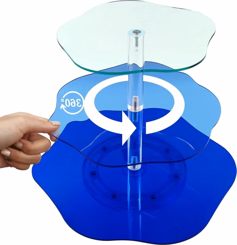 Tier Cake Stand Afternoon Tea Party Server - Platenstand voor Cupcakes en Fruit - Herbruikbare Dessertserver voor Verjaardagen en Bruiloften